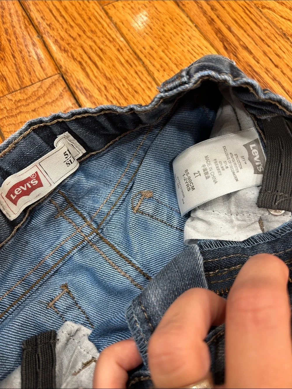 Levi's Kids Faded Dark Blue Straight Jeans